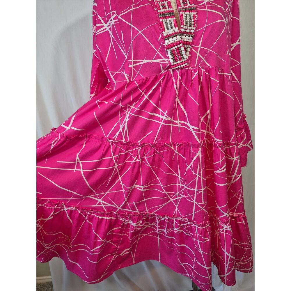 Sheridan French Pink Cotton Mini Dress Large - Picture 5 of 10